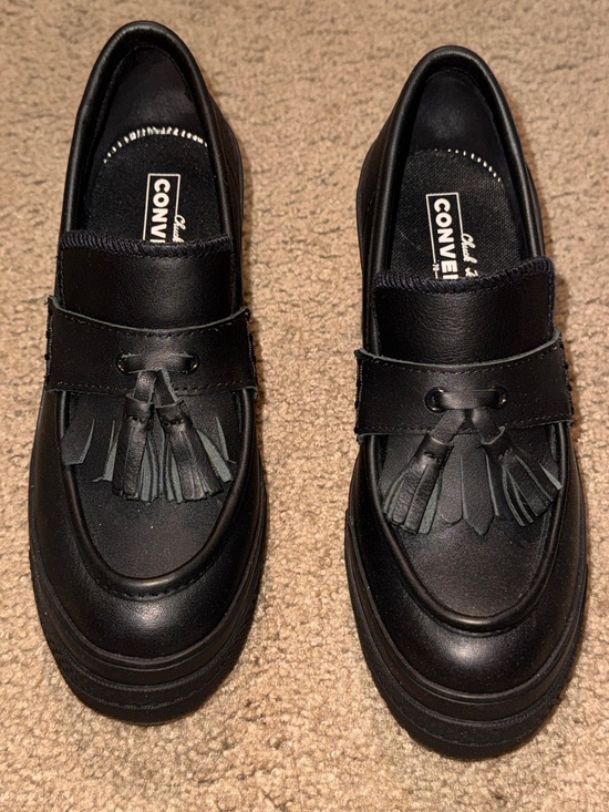 Shoes - Converse Chuck 70 De Luxe Heel Loafer Platform Leather black